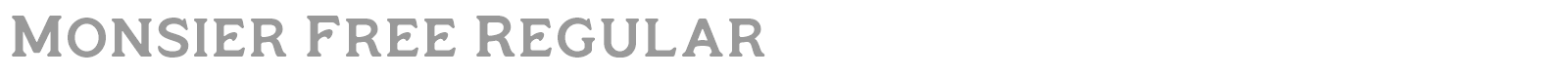 Monsier font preview
